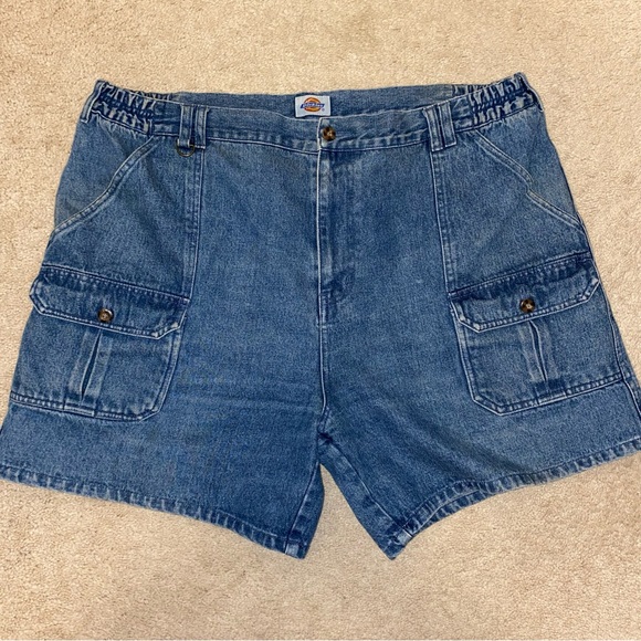 Dickies Other - Vintage 90s Dickies Denim 6’’ Carpenter Shorts Sz40